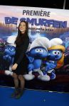 Amsterdam 18 maart 2017 
premiere Smurfen in  Pathe Arena. Maan met neefje