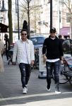 Amsterdam 14 maart 2018 
Andre Hazes jr  (met trouwring vader en ketting vader) op de cornelis schuytstraat .
Andre met zijn neef PA chauffeur en beste vriend Djarno Hofland