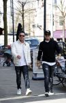 Amsterdam 14 maart 2018 
Andre Hazes jr  (met trouwring vader en ketting vader) op de cornelis schuytstraat .
Andre met zijn neef PA chauffeur en beste vriend Djarno Hofland