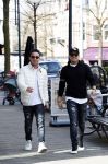 Amsterdam 14 maart 2018 
Andre Hazes jr  (met trouwring vader en ketting vader) op de cornelis schuytstraat .
Andre met zijn neef PA chauffeur en beste vriend Djarno Hofland