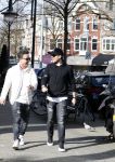 Amsterdam 14 maart 2018 
Andre Hazes jr  (met trouwring vader en ketting vader) op de cornelis schuytstraat .
Andre met zijn neef PA chauffeur en beste vriend Djarno Hofland