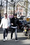 Amsterdam 14 maart 2018 
Andre Hazes jr  (met trouwring vader en ketting vader) op de cornelis schuytstraat .
Andre met zijn neef PA chauffeur en beste vriend Djarno Hofland