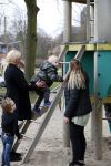 Den Haag 24 maart 2018
Barbie (Samantha de Jong) met haar kinderen Angelina en Milano en twee vriendinnen in een speeltuin.