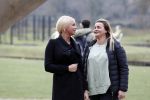 Den Haag 24 maart 2018
Barbie (Samantha de Jong) met haar kinderen Angelina en Milano en twee vriendinnen in een speeltuin.