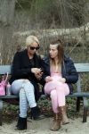 Den Haag 24 maart 2018
Barbie (Samantha de Jong) met haar kinderen Angelina en Milano en twee vriendinnen in een speeltuin.
