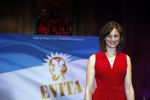 Amsterdam 19 maart 2018 
Yoran de Bont, Rene van Kooten, Brigitte Heitzer, Hans Cornelissen, Marijn Brouwers en Esmee Dekker bij de castpresentatie van de musical Evita in The Grand in Amsterdam. Hans Cornelisse is de producent.