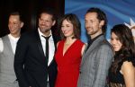 Amsterdam 19 maart 2018 
Yoran de Bont, Rene van Kooten, Brigitte Heitzer, Hans Cornelissen, Marijn Brouwers en Esmee Dekker bij de castpresentatie van de musical Evita in The Grand in Amsterdam. Hans Cornelisse is de producent.