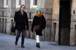 Amsterdam 19 maart 2018
Carice v Houten met haar vriend Guy Pierce op straat in Amsterdam