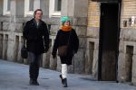 Amsterdam 19 maart 2018
Carice v Houten met haar vriend Guy Pierce op straat in Amsterdam