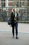 Amsterdam 21 maart 2018 
1 jarig bestaan van het blad van Chantal janzen C. Chantal ( zwanger)  kwam met haar man Marco Geeratz . Celine Huijsmans