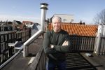Amsterdam 12 maart 2018
Dries en Honoria Roelvink  verhuizen naar hun nieuwe appartement op de pc Hooftstraat