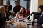 Den Haag 12 maart 2018
Fractievoorzitters Klaas Dijkhoff (VVD), Jesse Klaver (Groen Links), Lilian Marijnissen (SP) en Thierry Baudet (FvD) zijn met elkaar in gesprek in het Libelle Nieuwscafe ( Dudok). Ebru Umar is tafeldame