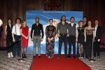 Amsterdam 19 maart 2018 
Yoran de Bont, Rene van Kooten, Brigitte Heitzer, Hans Cornelissen, Marijn Brouwers en Esmee Dekker bij de castpresentatie van de musical Evita in The Grand in Amsterdam. Hans Cornelisse is de producent.