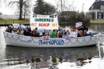 Nigtevecht 14 maart 2018
School de flambouw protesteert op sloep voor meer geld voor onderwijs.