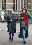Amsterdam 21 maart 2018
Gaby Blaaser en Koen Kardashian op straat
