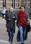 Amsterdam 21 maart 2018
Gaby Blaaser en Koen Kardashian op straat