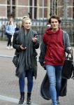 Amsterdam 21 maart 2018
Gaby Blaaser en Koen Kardashian op straat