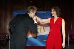 Amsterdam 19 maart 2018 
Yoran de Bont, Rene van Kooten, Brigitte Heitzer, Hans Cornelissen, Marijn Brouwers en Esmee Dekker bij de castpresentatie van de musical Evita in The Grand in Amsterdam. Hans Cornelisse is de producent.