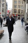 Den Haag 12 maart 2018 
Henk Krol wandelend op straat op weg naar de tweede kamer