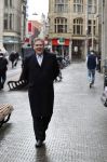 Den Haag 12 maart 2018 
Henk Krol wandelend op straat op weg naar de tweede kamer