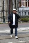 Amsterdam 21 maart 2018 
Howard Komproe op straat in Amsterdam