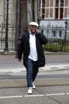 Amsterdam 21 maart 2018 
Howard Komproe op straat in Amsterdam