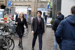 Den Haag 12 maart 2018
Fractievoorzitters Klaas Dijkhoff (VVD), Jesse Klaver (Groen Links), Lilian Marijnissen (SP) en Thierry Baudet (FvD) zijn met elkaar in gesprek in het Libelle Nieuwscafe ( Dudok)