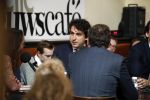 Den Haag 12 maart 2018
Fractievoorzitters Klaas Dijkhoff (VVD), Jesse Klaver (Groen Links), Lilian Marijnissen (SP) en Thierry Baudet (FvD) zijn met elkaar in gesprek in het Libelle Nieuwscafe ( Dudok)