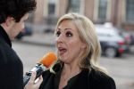 Den Haag 12 maart 2018
Fractievoorzitters Klaas Dijkhoff (VVD), Jesse Klaver (Groen Links), Lilian Marijnissen (SP) en Thierry Baudet (FvD) zijn met elkaar in gesprek in het Libelle Nieuwscafe ( Dudok)