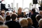 Den Haag 12 maart 2018
Fractievoorzitters Klaas Dijkhoff (VVD), Jesse Klaver (Groen Links), Lilian Marijnissen (SP) en Thierry Baudet (FvD) zijn met elkaar in gesprek in het Libelle Nieuwscafe ( Dudok)
