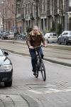 Amsterdam 15 maart 2018 
Maarten Spanjer op de fiets