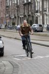 Amsterdam 15 maart 2018 
Maarten Spanjer op de fiets