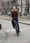 Amsterdam 15 maart 2018 
Maarten Spanjer op de fiets