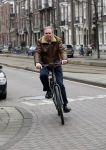 Amsterdam 15 maart 2018 
Maarten Spanjer op de fiets