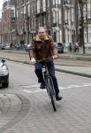 Amsterdam 15 maart 2018 
Maarten Spanjer op de fiets
