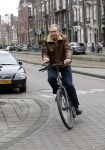 Amsterdam 15 maart 2018 
Maarten Spanjer op de fiets