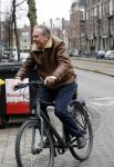 Amsterdam 15 maart 2018 
Maarten Spanjer op de fiets