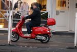 Amsterdam 13 maart 2018
Martijn Krabbe op zijn vespa scooter