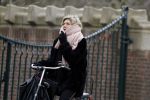 Amsterdam 23 maart 2018
Medina Schuurman op de fiets in Amsterdam