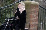 Amsterdam 23 maart 2018
Medina Schuurman op de fiets in Amsterdam