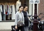 Amsterdam 13 maart 2018 
Monica Geuze zwanger met een vriendin op de cornelis schuytstraat