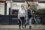 Amsterdam 13 maart 2018 
Monica Geuze zwanger met een vriendin op de cornelis schuytstraat