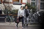 Amsterdam 13 maart 2018 
Monica Geuze zwanger met een vriendin op de cornelis schuytstraat