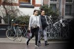 Amsterdam 13 maart 2018 
Monica Geuze zwanger met een vriendin op de cornelis schuytstraat