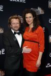 Amsterdam 29 maart 2018 
Premiere Sunset Boulevard in Carre. Pepijn Gunneweg met zwangere vrouw