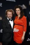 Amsterdam 29 maart 2018 
Premiere Sunset Boulevard in Carre. Pepijn Gunneweg met zwangere vrouw