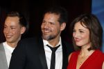 Amsterdam 19 maart 2018 
Yoran de Bont, Rene van Kooten, Brigitte Heitzer, Hans Cornelissen, Marijn Brouwers en Esmee Dekker bij de castpresentatie van de musical Evita in The Grand in Amsterdam. Hans Cornelisse is de producent.