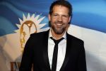 Amsterdam 19 maart 2018 
Yoran de Bont, Rene van Kooten, Brigitte Heitzer, Hans Cornelissen, Marijn Brouwers en Esmee Dekker bij de castpresentatie van de musical Evita in The Grand in Amsterdam. Hans Cornelisse is de producent.