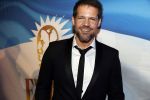 Amsterdam 19 maart 2018 
Yoran de Bont, Rene van Kooten, Brigitte Heitzer, Hans Cornelissen, Marijn Brouwers en Esmee Dekker bij de castpresentatie van de musical Evita in The Grand in Amsterdam. Hans Cornelisse is de producent.
