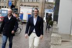 Den Haag 12 maart 2018
Fractievoorzitters Klaas Dijkhoff (VVD), Jesse Klaver (Groen Links), Lilian Marijnissen (SP) en Thierry Baudet (FvD) zijn met elkaar in gesprek in het Libelle Nieuwscafe ( Dudok)